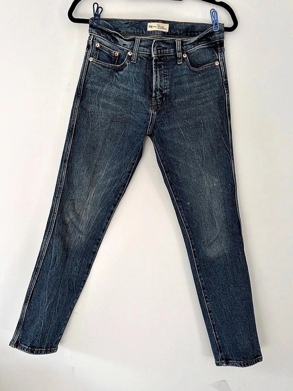 Gap 1969 High Rise Slim Straight Blue Waist 28 Jeans